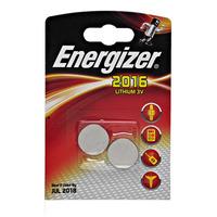 Energizer Cell Lithium Battery CR2016 3V 2pk
