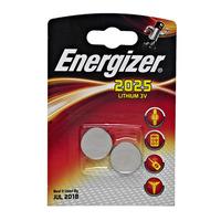 Energizer Cell Lithium Battery CR2025 3V 2pk