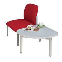 enviro quadrant coffee table silver anodised frame grey top light grey ...