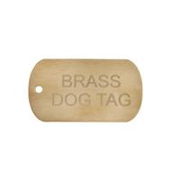 engraved brass dog tags