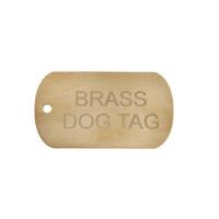 Engraved Brass Dog Tags