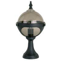 endon lighting smoked glass globe outdoor post light