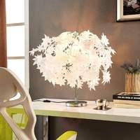 Enchanting table lamp Maple with leafy forest