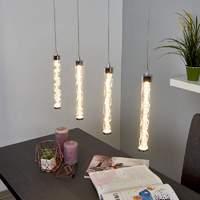 Enchanting LED pendant lamp Rieke, 4-bulb