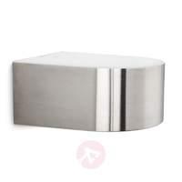 Energy-saving wall light MIAMI, stainless steel