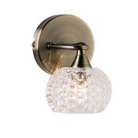Endon 60921 Eastwood Wall Light in Antique Brass Finish