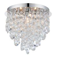 endon 61233 kristen crystal flush ceiling light ip44