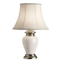 Endon DALSTON-TLAB Crackle Glaze Effect Table Lamp In Cream