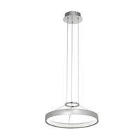 endon coburn p ch led modern circle chrome hanging ceiling pendant