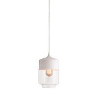 Endon 60184 Brody Ceiling Pendant Light in White Finish and Clear Glass Shade
