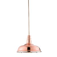 Endon 61705 Jackman Glass Ceiling Pendant Light in Copper Finish
