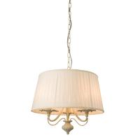endon 60770 chester ceiling pendant light in cream finish with off whi ...
