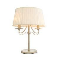 Endon 60762 Chester Table Lamp in Cream Finish with Off White Silk Shade