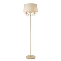 Endon 60761 Chester Floor Lamp in Cream Finish with Off White Silk Shade