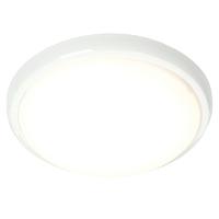 Endon 54998 Delaware LED Gloss White and Opal Ceiling Flush Light
