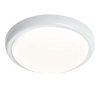 Endon 48700 Delaware LED Gloss White and Opal Ceiling Flush Light