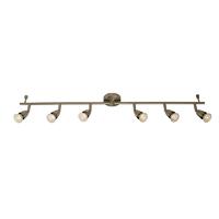 endon 61003 amalfi satin nickel six bar spotlight