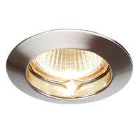 Endon 52336 Classic Fixed Recessed Downlight in Satin Nickel Finish