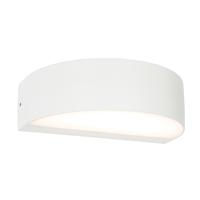 Endon 61344 Kempton Outdoor Semicircular Wall Light in White Paint