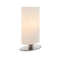 Endon 68492 Palmer Touch Table Lamp In Satin Nickel And Matt Opal Duplex Glass