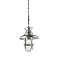 Endon EH-ROWLING-L Rowling Tarnished Silver Finish And Glass Ceiling Pendant Light