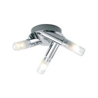 endon el 1303 3ch 3 lt chrome finish flush ceiling light ip44