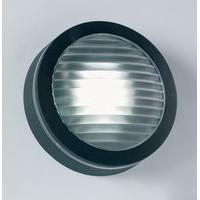 Endon EL-40032-BL Round Outdoor Wall Light With Black Finish - IP44