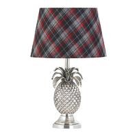Endon EH-PINEAPPLE-TL + CATRIONA12 Pineapple Table Lamp with Tartan Shade