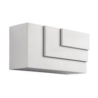 Endon 61634 Ripple White Plaster Rectangular Wall Light