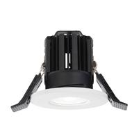 Endon 61064 ShieldLED 800 Matt White Bathroom Recessed Downlight IP65