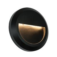 Endon 61221 Severus Round Guide Outdoor Wall Light in Black