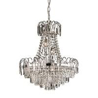 Endon 96826-CH Amadis 6 Light Chrome Finish & Glass Chandelier