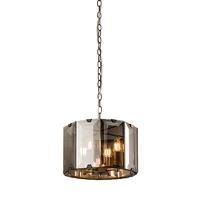 Endon 61281 Clooney Ceiling Pendant Light with Smoked Glass Panels
