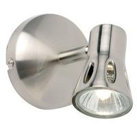 endon 811 sc halogen single spotlight in satin chrome