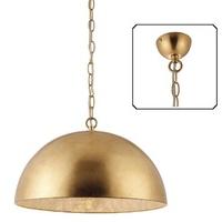 endon 70337 queenie 1 light ceiling pendant in gold leaf and natural c ...