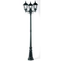 Endon YG-3012 Exterior Triple Lamp Post In Black