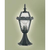 endon yg 4501 exterior post lamp in black silver