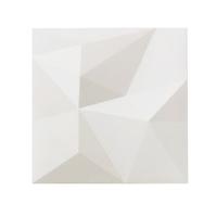 endon cova 1wb 1 light geometric flush white plaster wall bracket