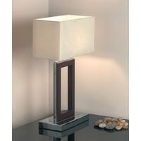 Endon 0195-DW Dark Wood Table Lamp With Shade