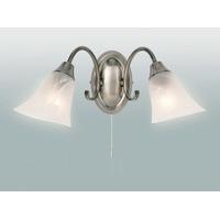 Endon 144-2AS 2 Light Wall Light In Antique Silver
