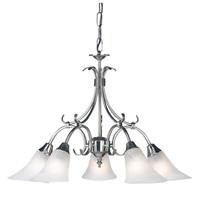 Endon 144-5AS 5 Light Chandelier In Antique Silver