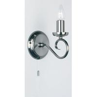 Endon 180-1AS 1 Light Wall Light In Antique Silver