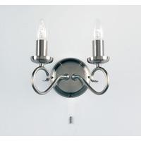 Endon 180-2AS 2 Light Wall Light In Antique Silver