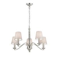 Endon ASTAIRE-5SN Astaire Large Ceiling Pendant Light in Satin Nickel Finish
