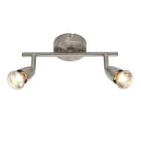 Endon G2521313 Amalfi Satin Nickel Two Bar Spotlight