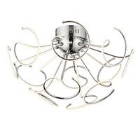Endon 68883 Sandy 12 Light Semi Flush Ceiling Light In Chrome And Frosted Acrylic