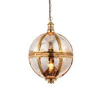 Endon 69777 Vienna 1 Light Ceiling Pendant - Large - In Brass And Mercury Glass. Diameter - 410mm