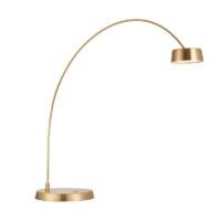 endon 67615 finch touch task table lamp in brushed gold and frosted ac ...