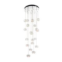 Endon 61805 Seymour 20 Light Ceiling Pendant Light with Crystal Glass Shades