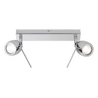 endon el 20108 travis chrome two bar ceiling spotlight ip44